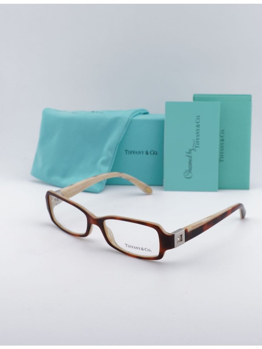 Tiffany & Co TF2032-B 8051 Rectangle Eyeglasses - Havana 52mm